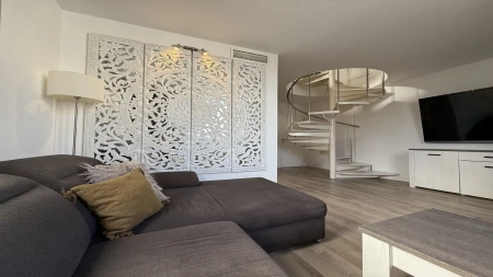 Duplex Apartment for Long-Term Rent in Cas Serres Ibiza with Private Terrace and Parking