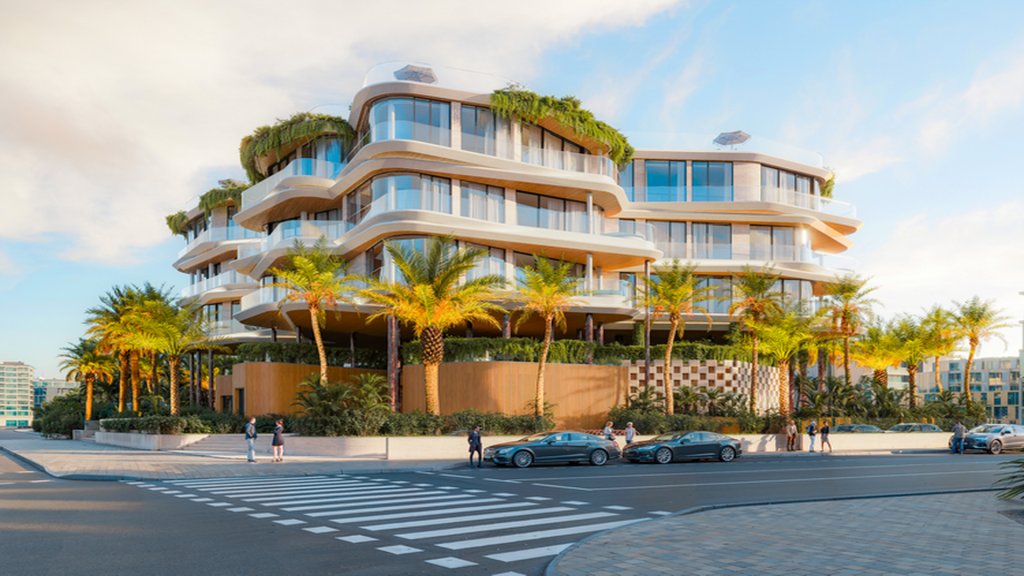 Casa Pacha Residences auf Ibiza mit organischer Architektur und großzügigen Terrassen.